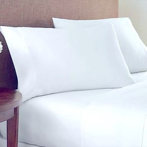 Nestwell Egyptian Cotton Sateen 625 Thread-Count Queen Sheet Set in Bright White